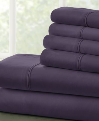 ienjoy Home Solids in Style by The Home Co Navy Full Sheet Set
