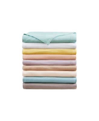 Madison Park Liquid Cotton King Blanket Ivory King