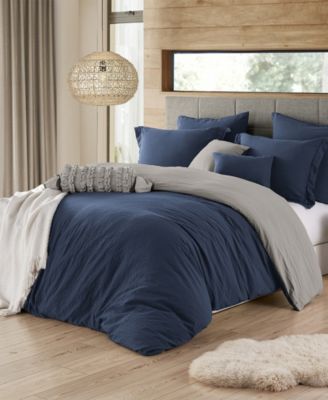 Macys Ultra Soft Reversible Crinkle SilverGrey TwinTwin XL