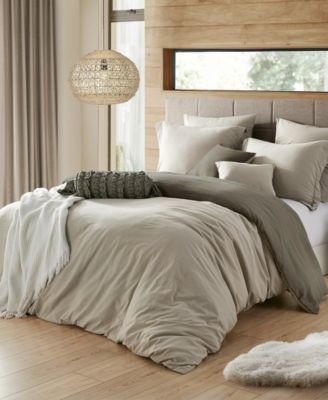 Macys Ultra Soft Reversible Crinkle SilverGrey KingCalifornia King
