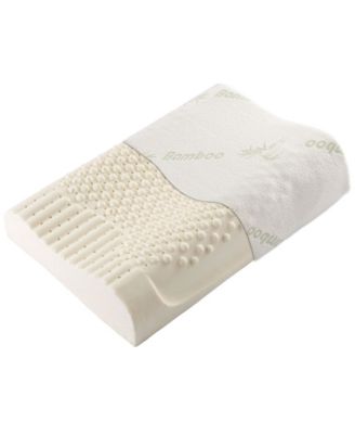 Cheer Collection Contour Latex Pillow, 15.7 x White Contour