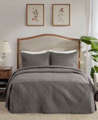 Madison Park Quebec 3 Piece King Fitted Bed Cream King