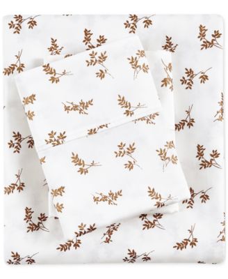 Fairfield Square Collection 300-Thread Count Metallic Cott Gold Metallic Full Sheet Set