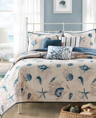 Madison Park Bayside 6-Pc. Quilted FullQue Blue FullQueen
